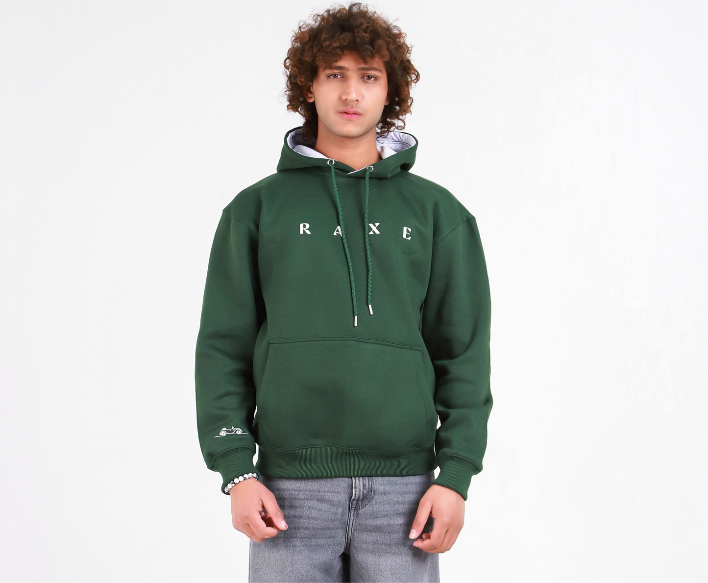 Black Green Hoodie Set